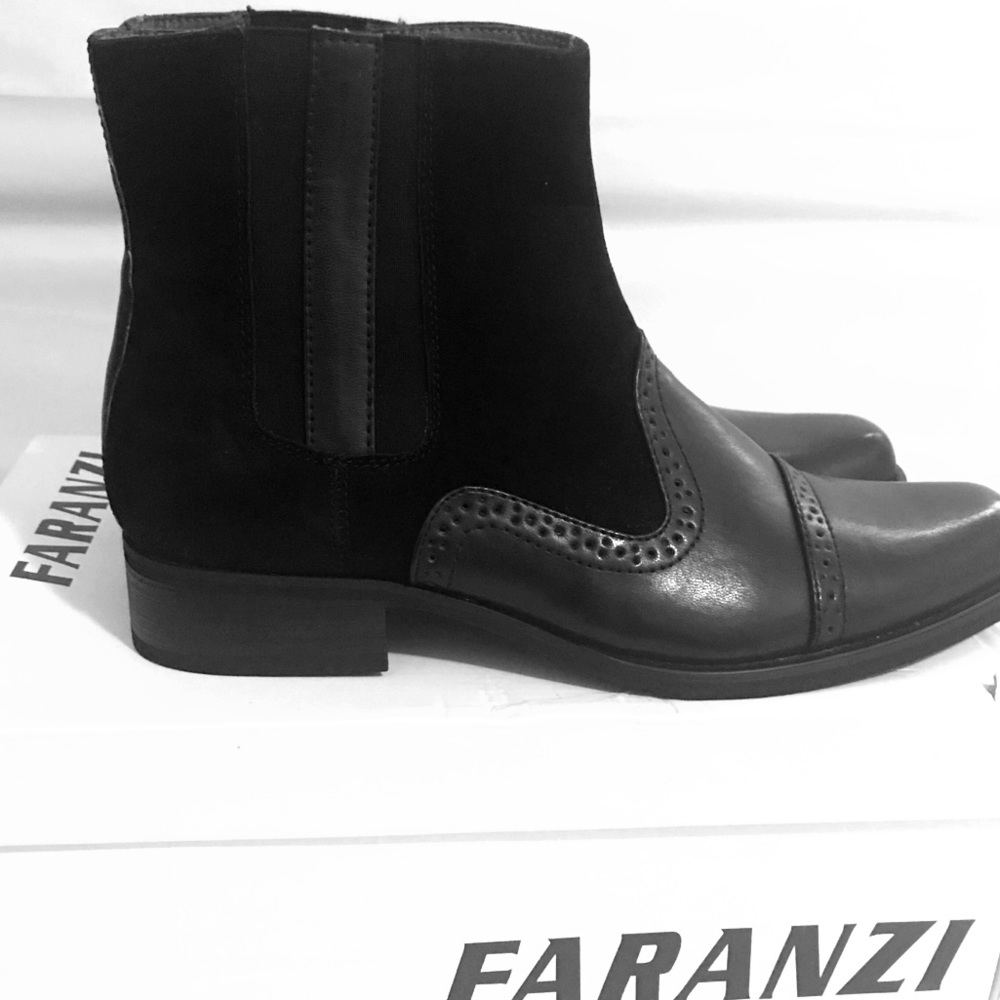Faranzi Men's side Zip Square Boots